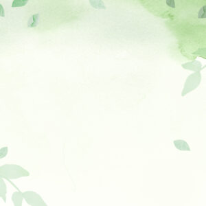 Environment green watercolor background with leaf border illustration